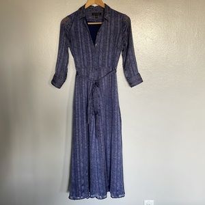 Banana republic quarter sleeve front tie dress, size 00P